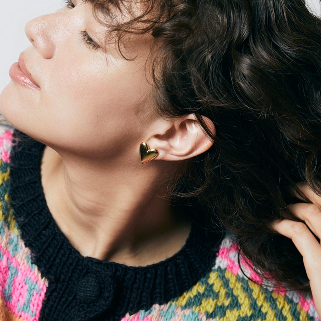 Baqless [バックレス] アミティ カリーヌゴールドピアス [AM-CLN-YG] GOLD