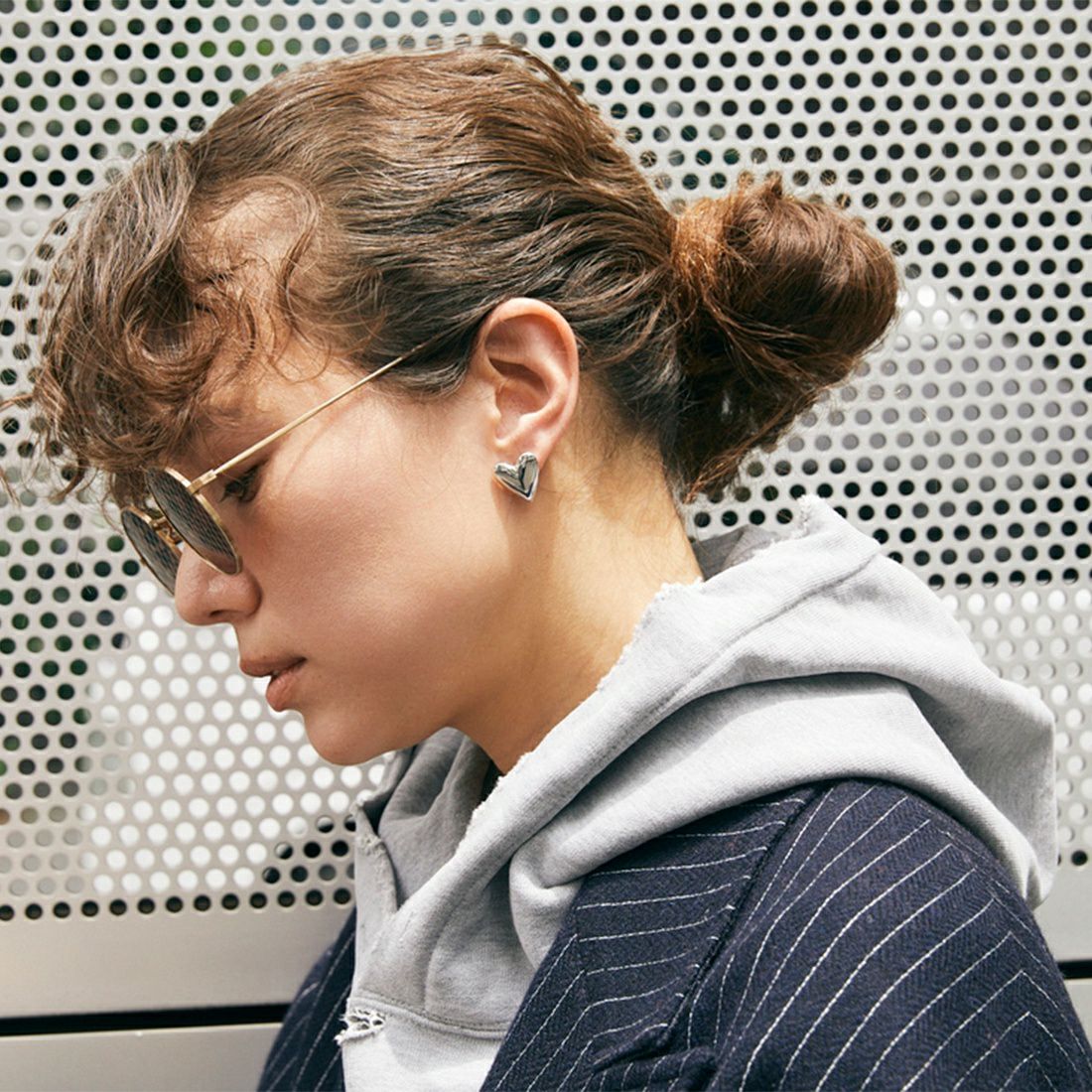 Baqless [バックレス] アミティ カリーヌシルバーピアス [AM-CLN-SV] SILVER