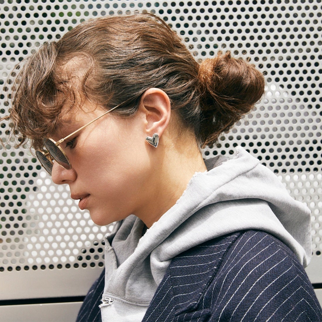 Baqless [バックレス] アミティ カリーヌシルバーピアス [AM-CLN-SV] SILVER