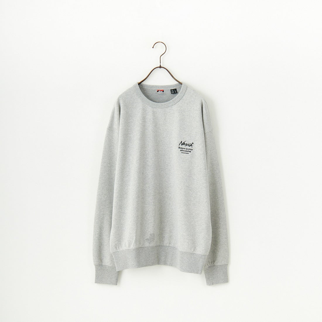 JEANSFACTORY × NANGA [ジーンズファクトリー × ナンガ] 別注 ボックスロゴ バックプリントスウェット [NW24AW-JF1] GRAY