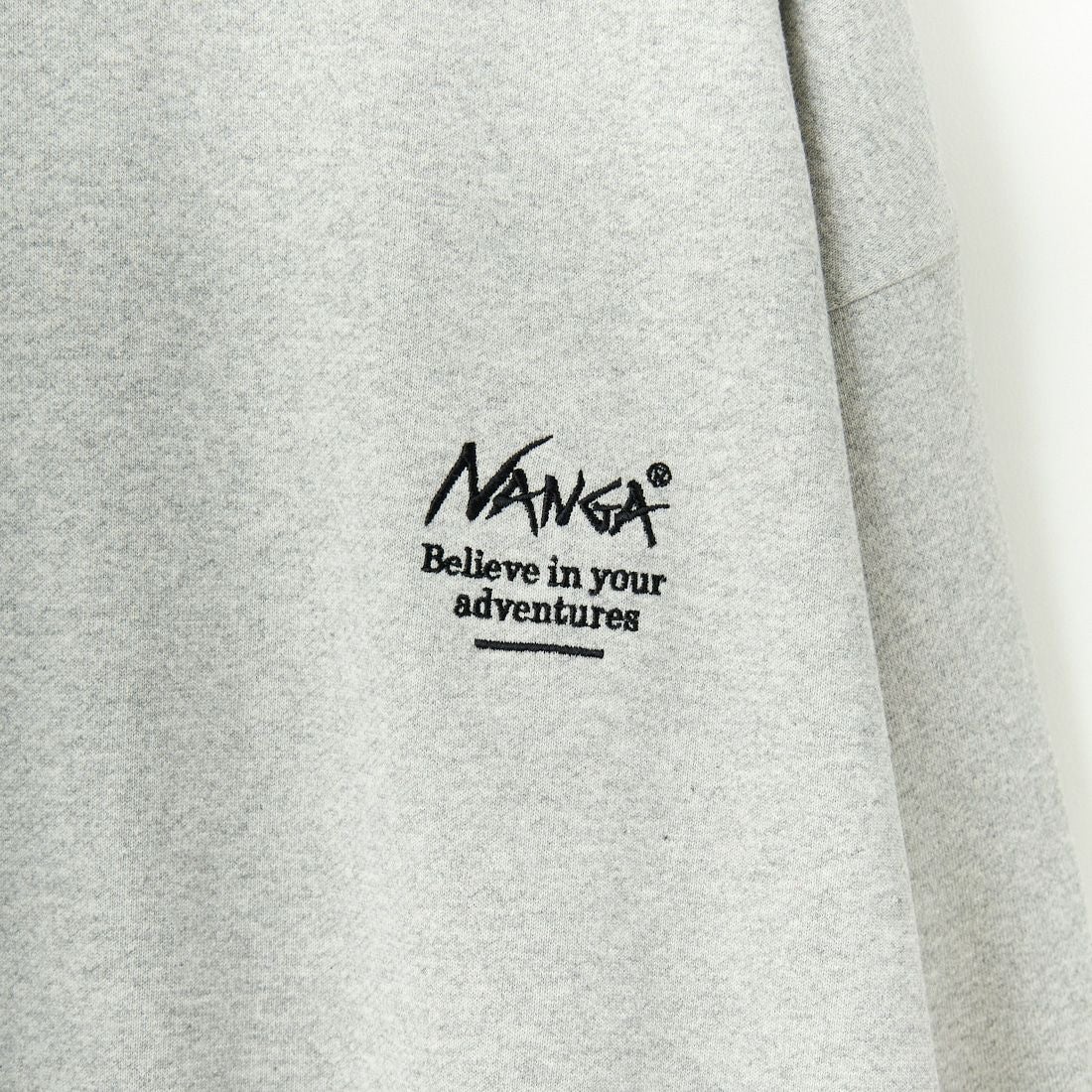 JEANSFACTORY × NANGA [ジーンズファクトリー × ナンガ] 別注 ボックスロゴ バックプリントスウェット [NW24AW-JF1] GRAY