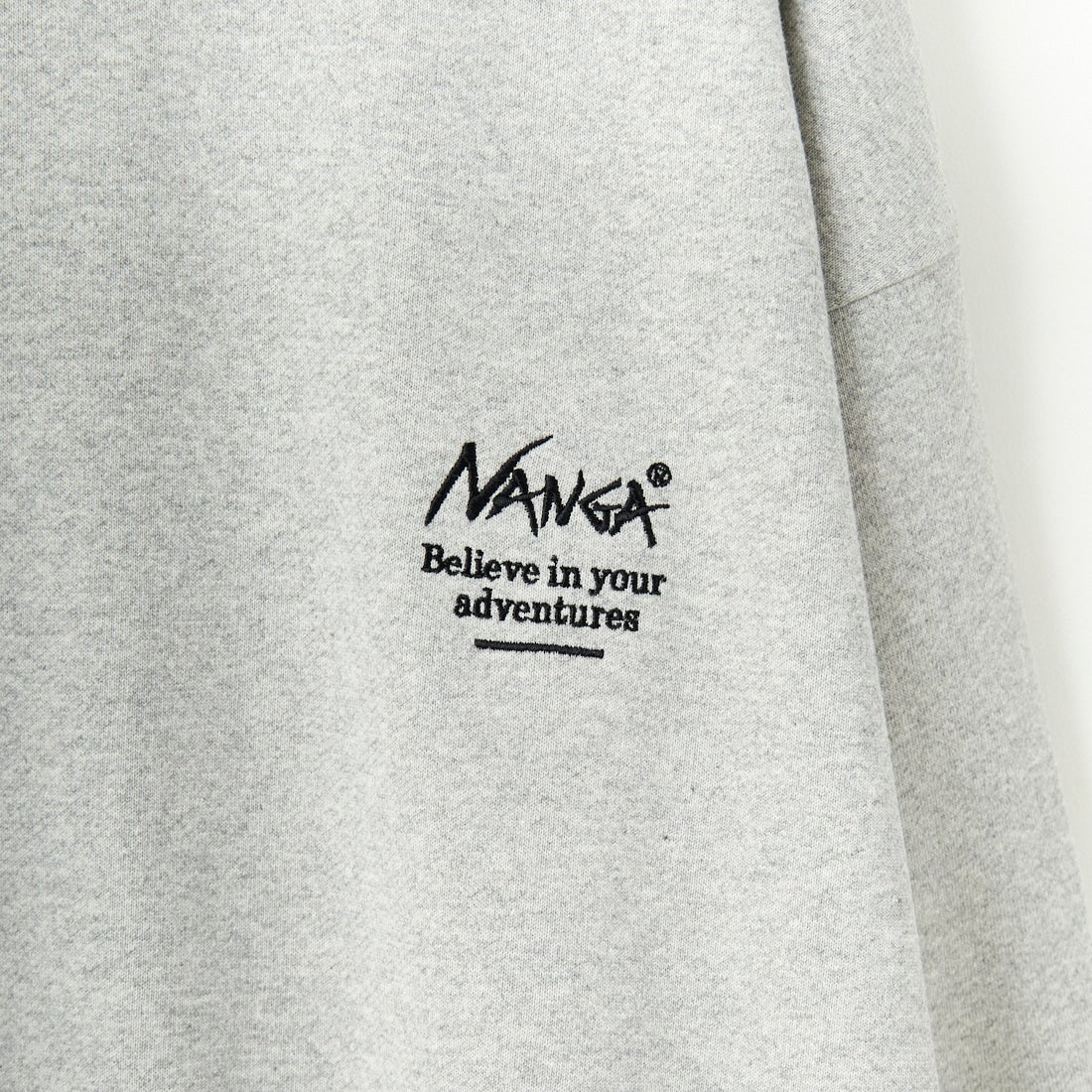 JEANSFACTORY × NANGA [ジーンズファクトリー × ナンガ] 別注 ボックスロゴ バックプリントスウェット [NW24AW-JF1] GRAY