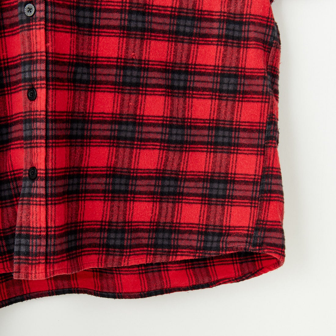 UNIVERSAL OVERALL [ユニバーサルオーバーオール] 別注 チェックフードシャツ [U2431100IN-JF] RED