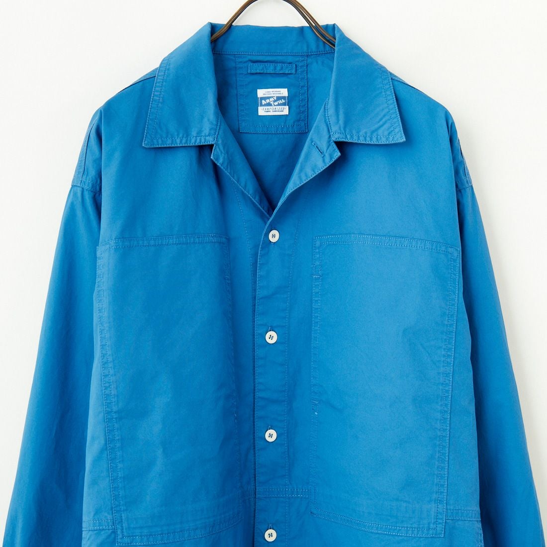 ARMY TWILL SANFORIZED [アーミーツイル サンフォライズド] ライトツイル 4ポケットシャツ [AM-2457001] BLUE