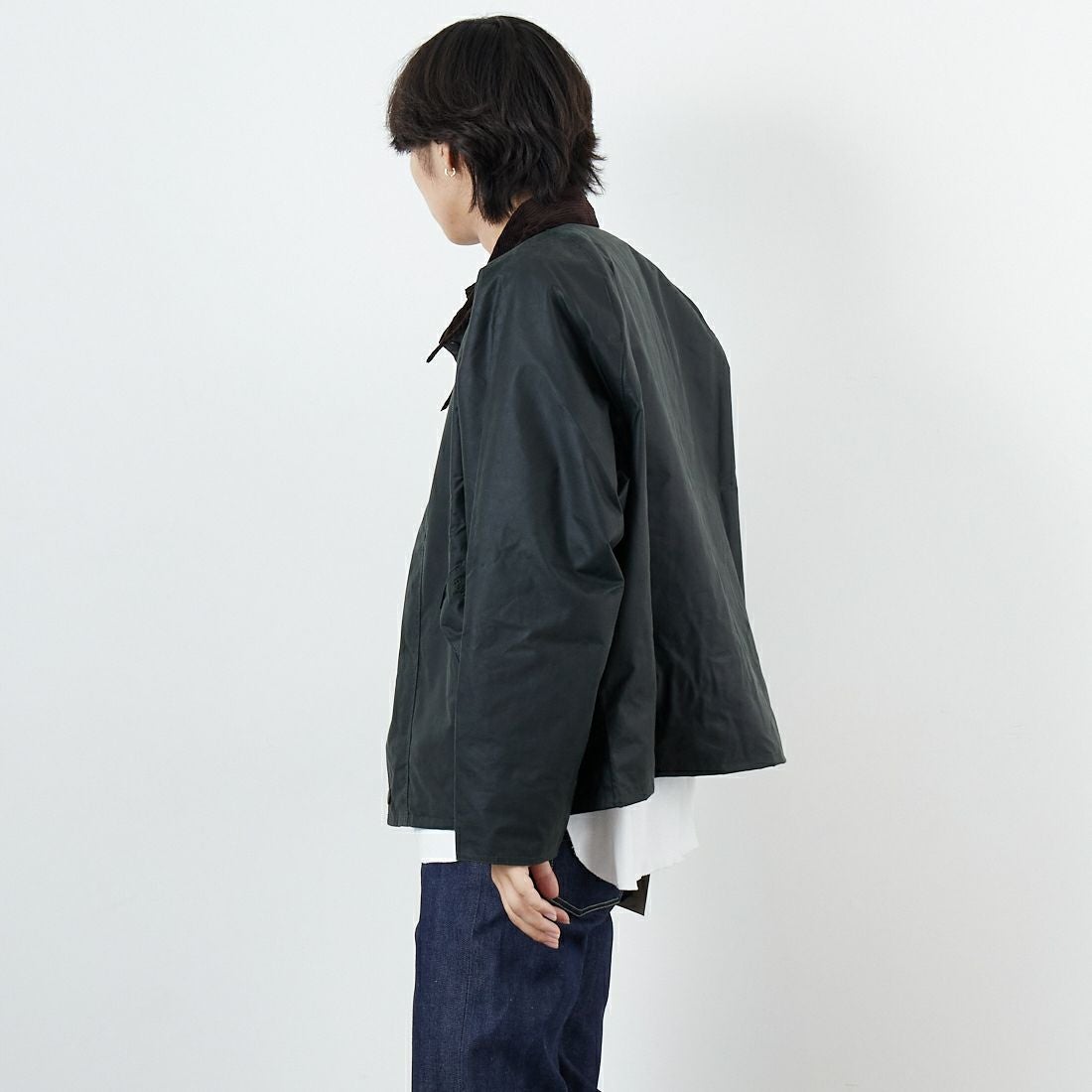 Barbour [バブアー] トランスポート ワックスジャケット [MWX1678] BK91 &&モデル身長：179cm 着用サイズ：38&&