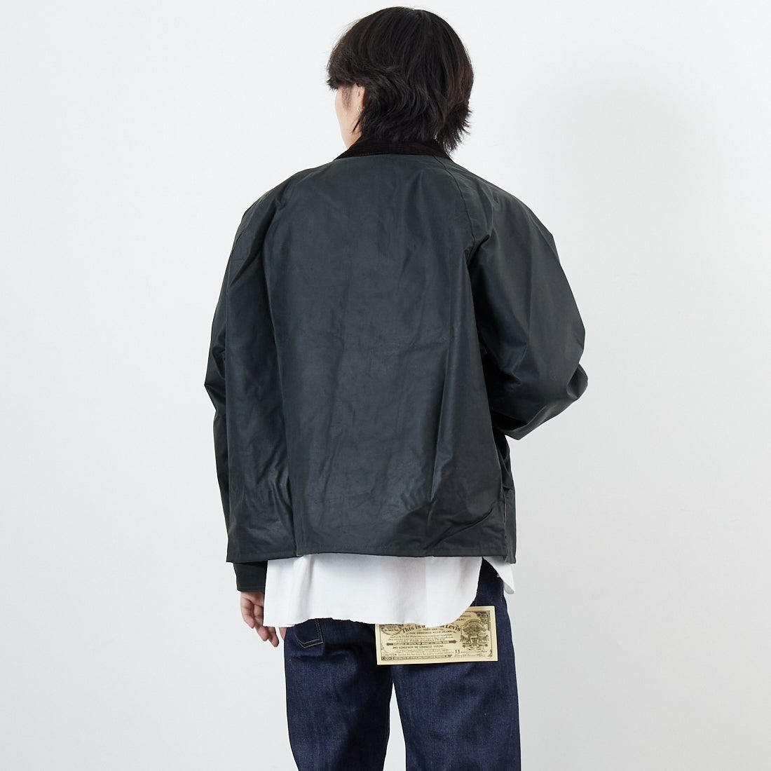 Barbour [バブアー] TRANSPORT/トランスポート ワックスジャケット [MWX1678] BK91 &&モデル身長：179cm 着用サイズ：38&&