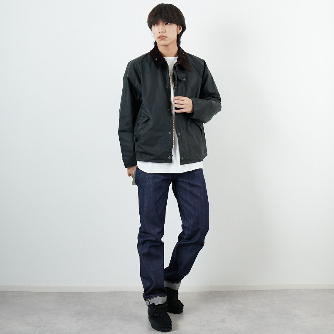 Barbour [バブアー] トランスポート ワックスジャケット [MWX1678] BK91 &&モデル身長：179cm 着用サイズ：38&&