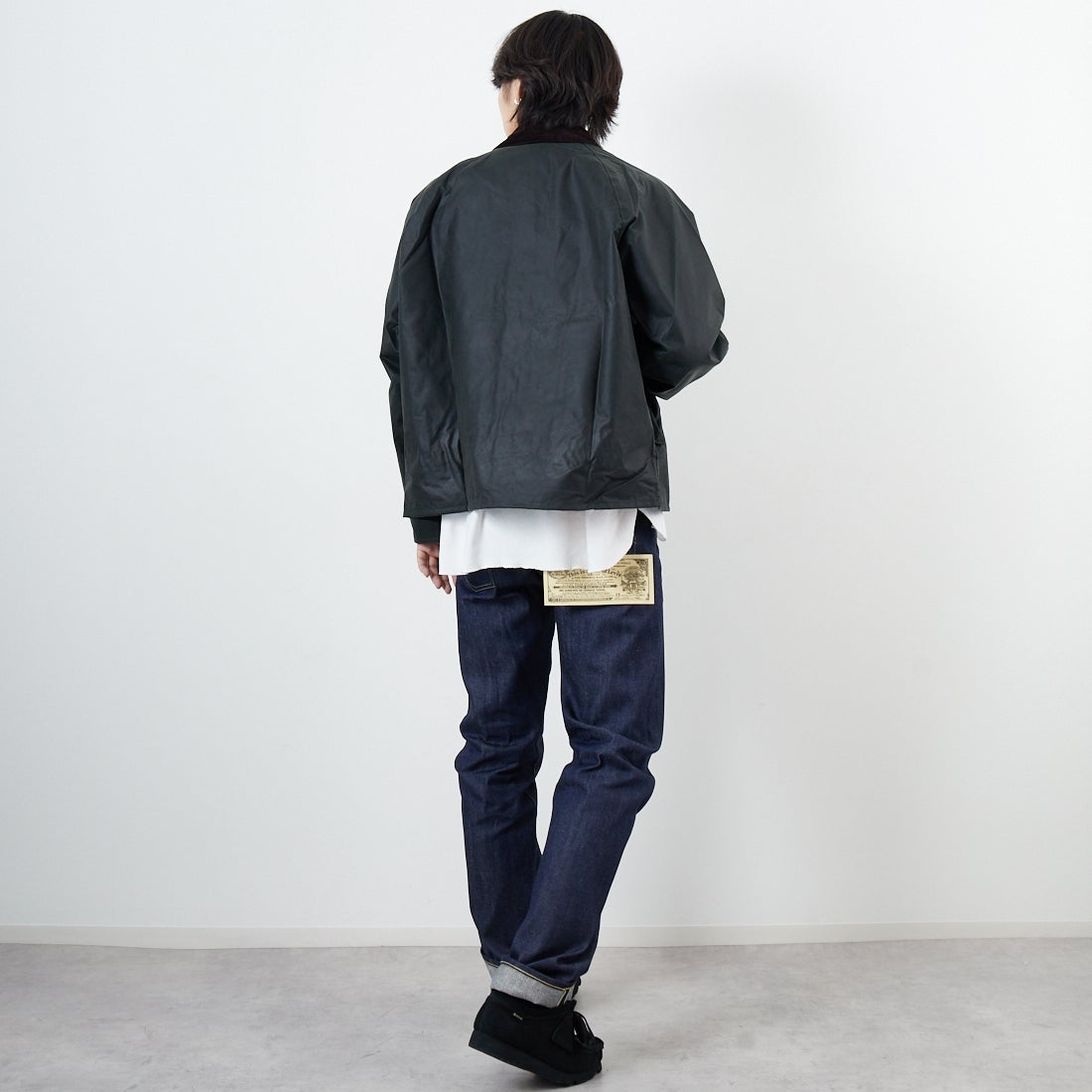 Barbour [バブアー] TRANSPORT/トランスポート ワックスジャケット [MWX1678] BK91 &&モデル身長：179cm 着用サイズ：38&&