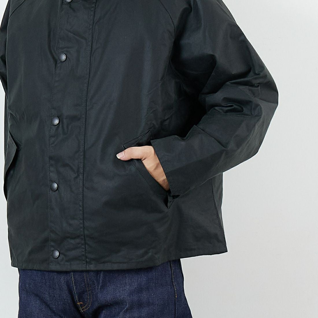 Barbour [バブアー] トランスポート ワックスジャケット [MWX1678] BK91 &&モデル身長：179cm 着用サイズ：38&&