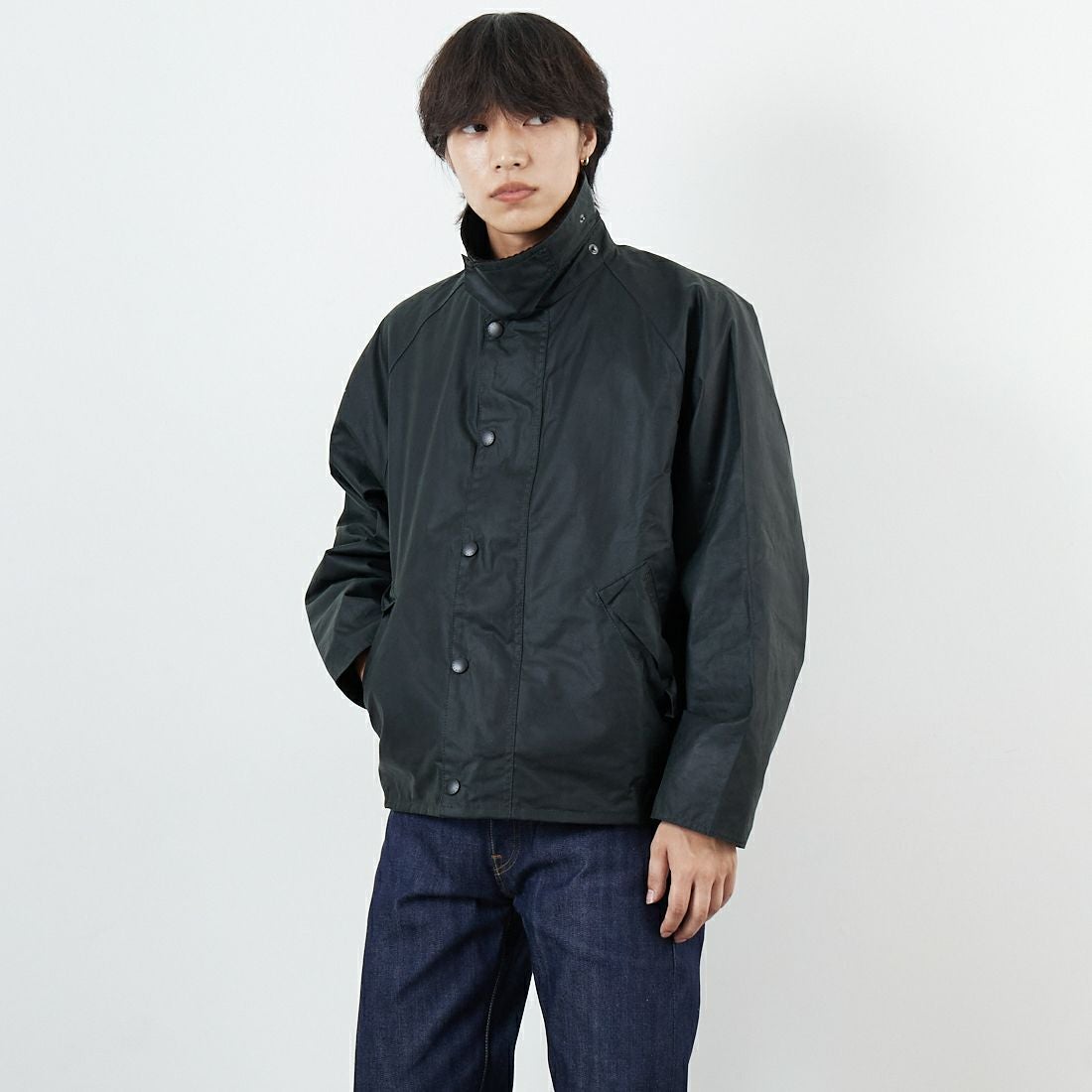 Barbour [バブアー] トランスポート ワックスジャケット [MWX1678] BK91 &&モデル身長：179cm 着用サイズ：38&&