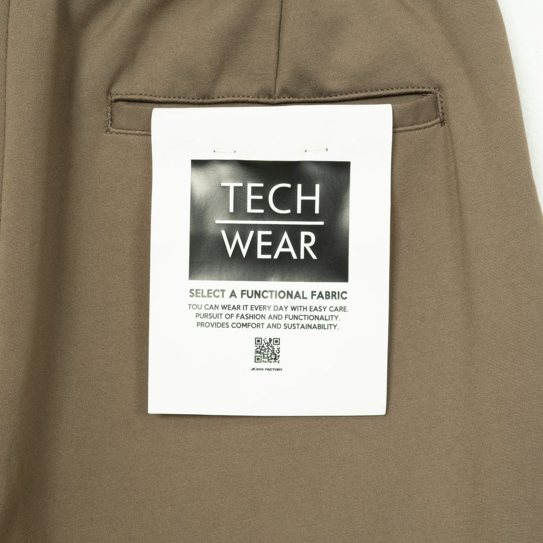 Jeans Factory Clothes [ジーンズファクトリークローズ] デレガントヘビーポンチ 1Pイージートラウザー [JFC-243-053] 67 BEG