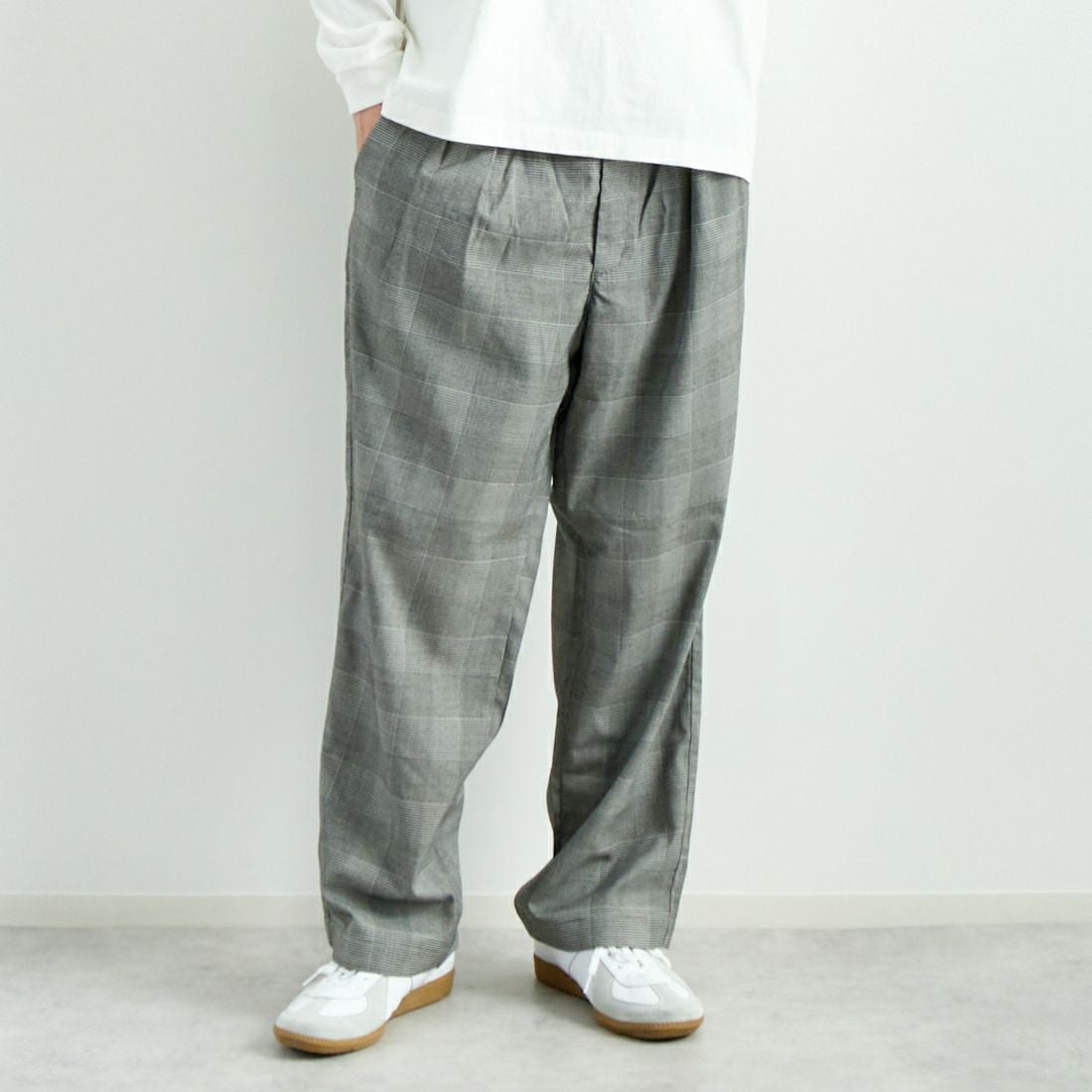 G GREN CHK&&モデル身長：182cm 着用サイズ：L&&