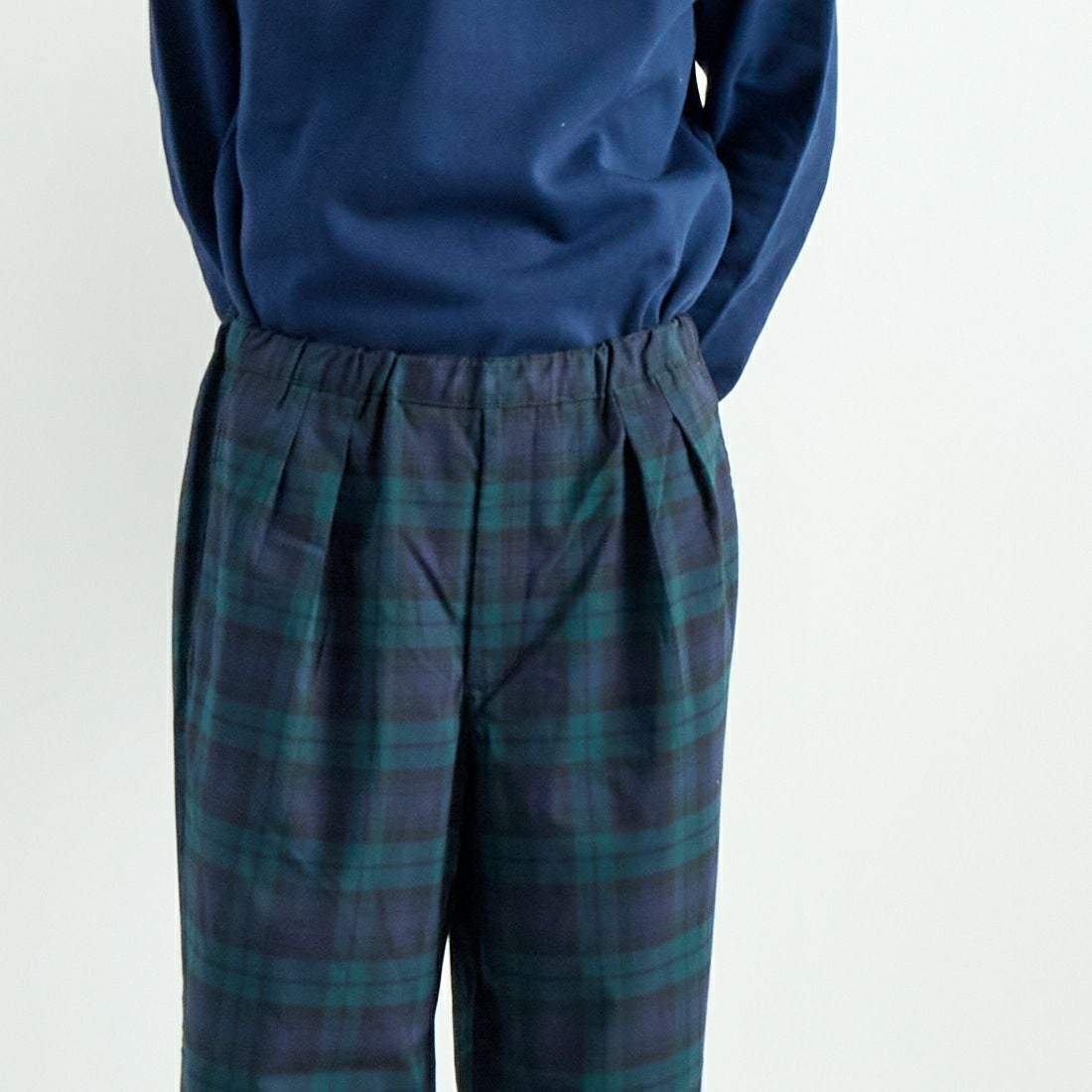 Noir Fabrik [ヌワールファブリック] T/Rツイルストレッチ チェックタックインパンツ [NF-243-055] BW BLK WAC