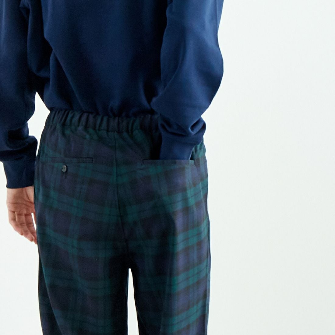 Noir Fabrik [ヌワールファブリック] T/Rツイルストレッチ チェックタックインパンツ [NF-243-055] BW BLK WAC