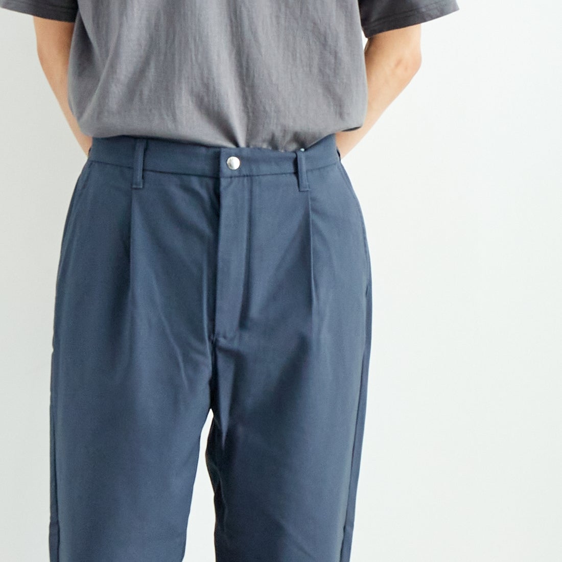 Jeans Factory Clothes [ジーンズファクトリークローズ] ウール混ストレッチワイドテーパードパンツ [JFC-243-054] 05 B.GRY