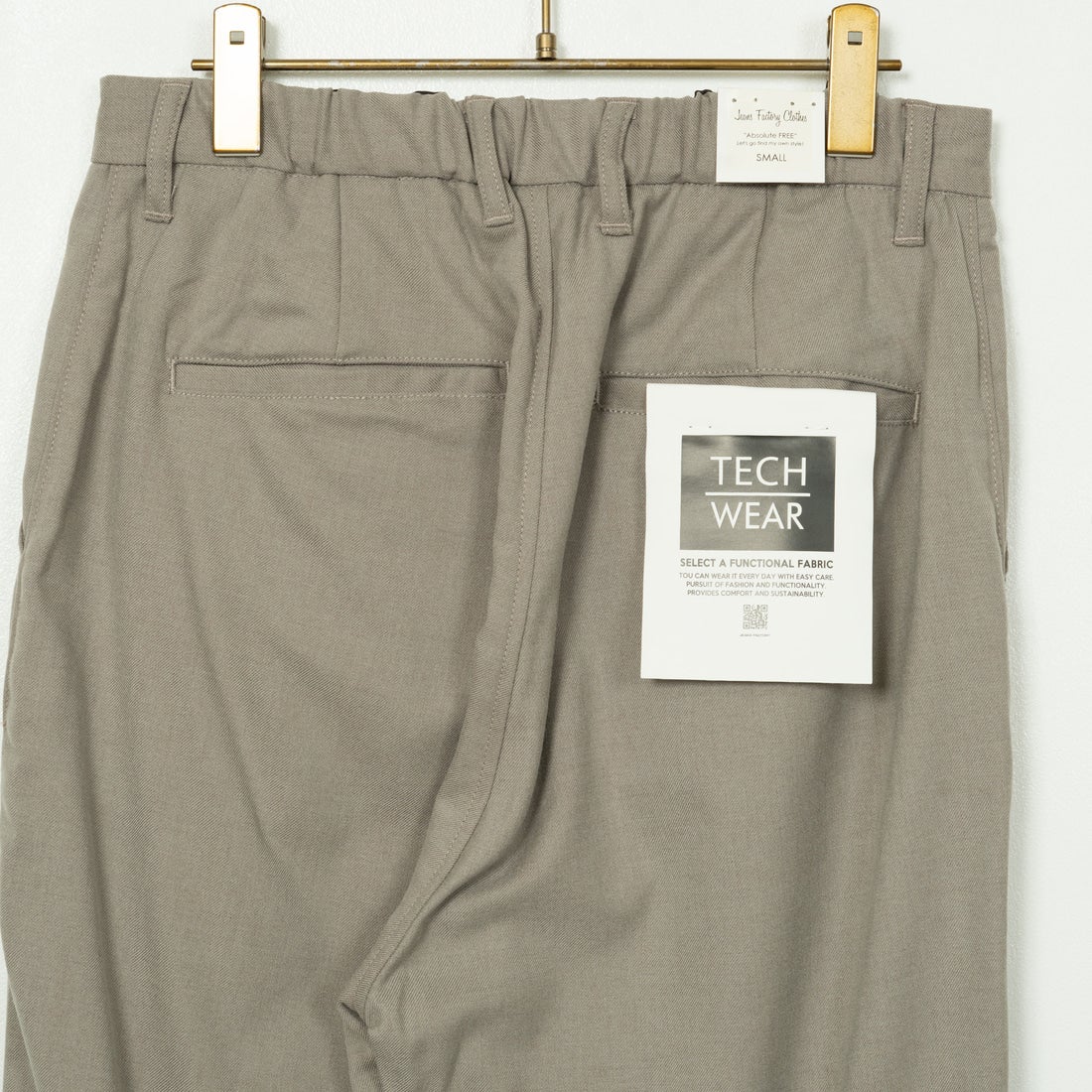 Jeans Factory Clothes [ジーンズファクトリークローズ] ウール混ストレッチワイドテーパードパンツ [JFC-243-054] 66 GRGE