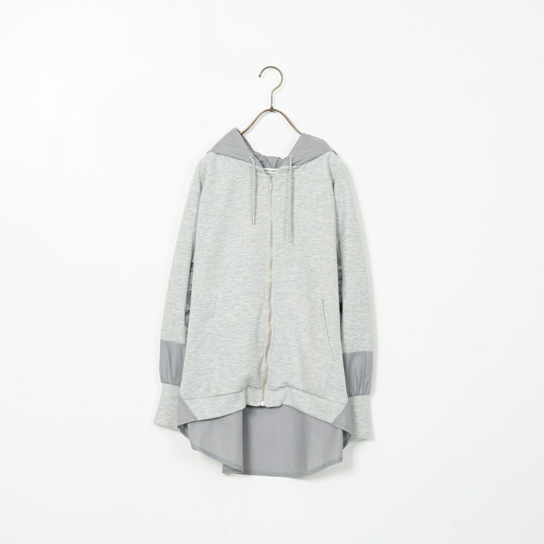 Jeans Factory Clothes [ジーンズファクトリークローズ] 異素材切り替え ボンディングパーカー [21243068] 006 ｸﾞﾚｰ