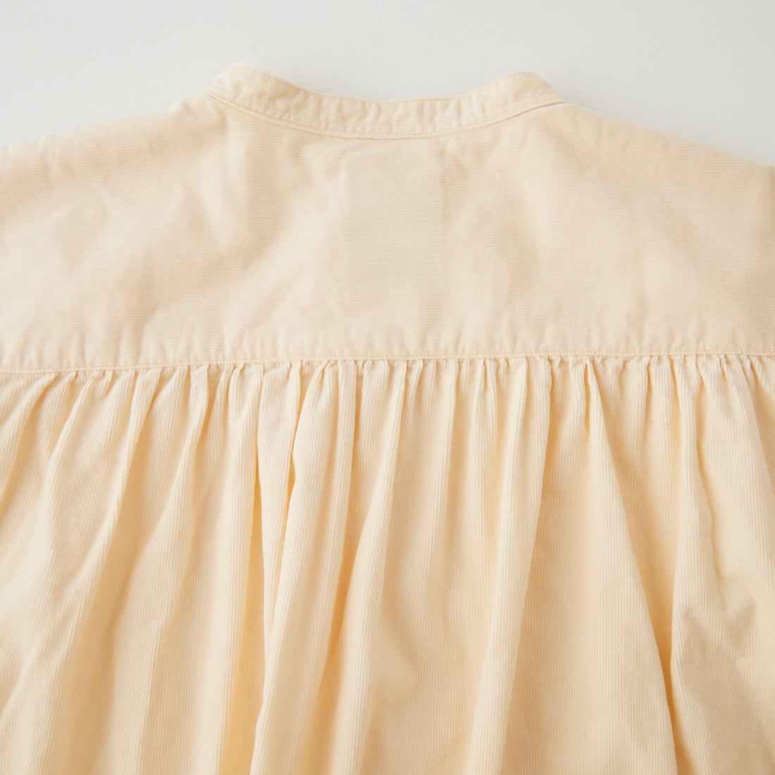 DANTON [ダントン] コーデュロイ バンドカラーシャツ [DT-B0290MCD] OFF WHITE