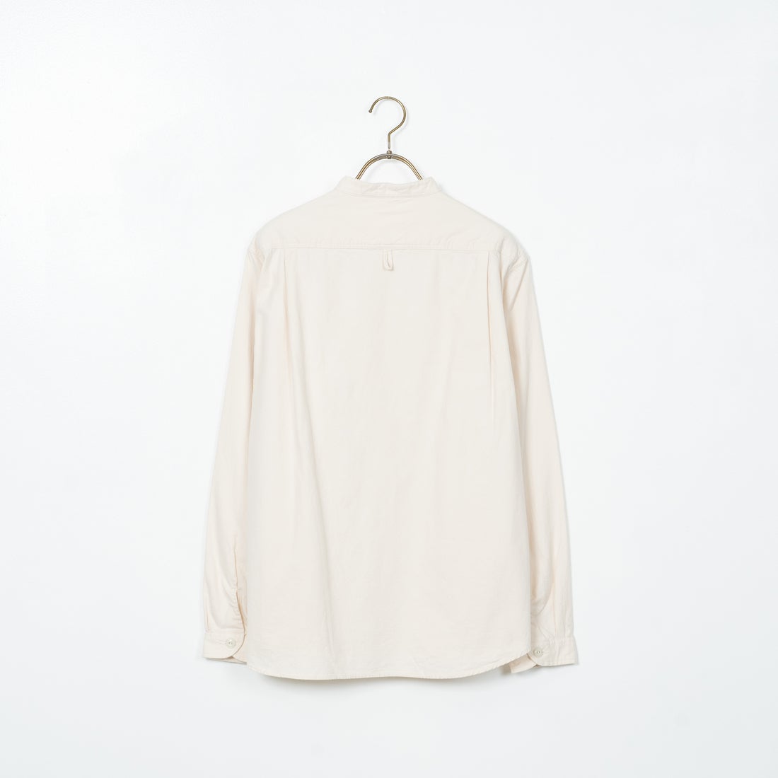 DANTON [ダントン] 先染めビエラ バンドカラーシャツ [DT-B0280VSS] ECRU