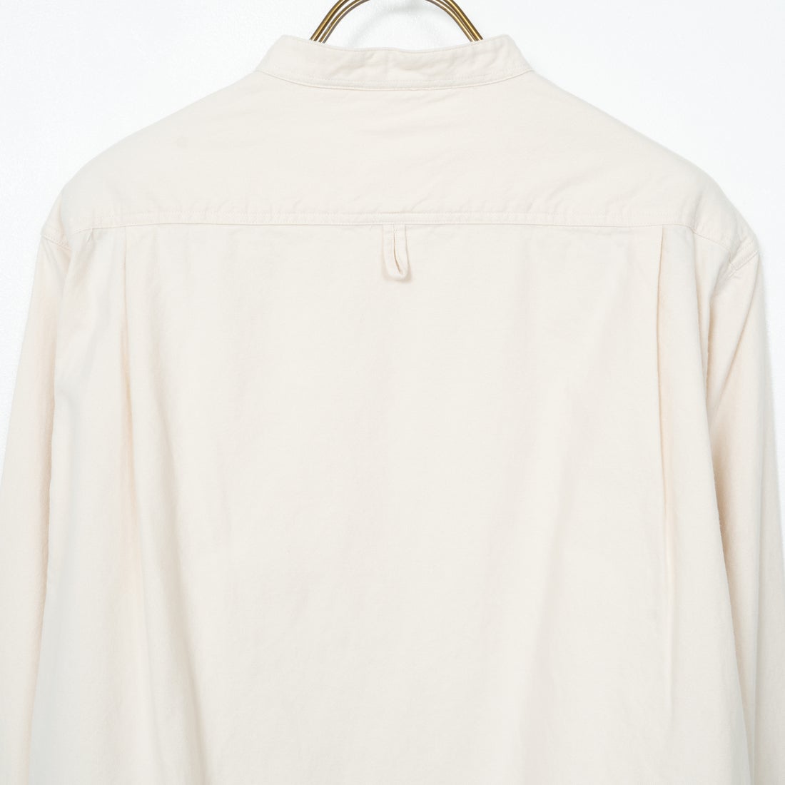 DANTON [ダントン] 先染めビエラ バンドカラーシャツ [DT-B0280VSS] ECRU