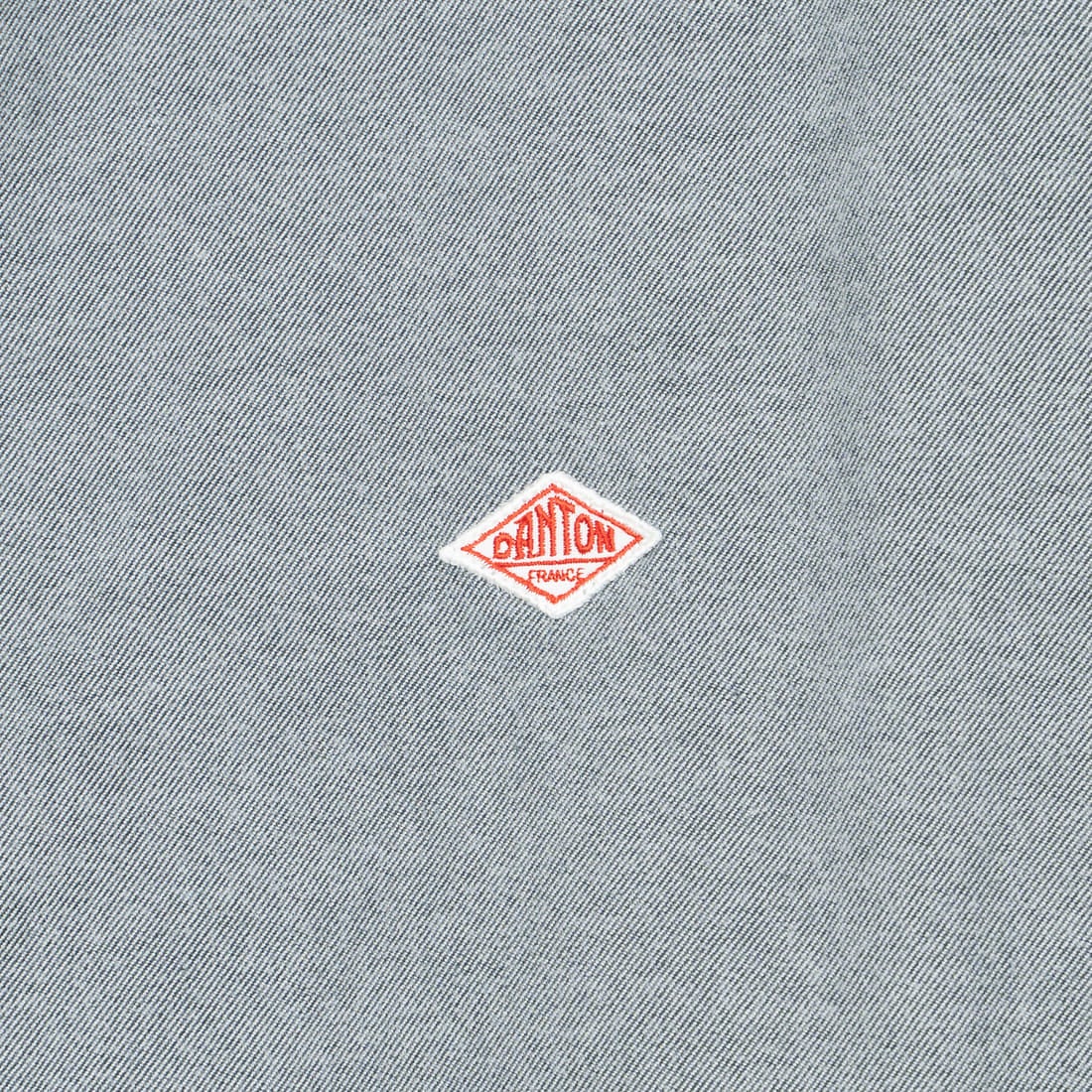 DANTON [ダントン] 先染めビエラ バンドカラーシャツ [DT-B0280VSS] GREY CHAMB