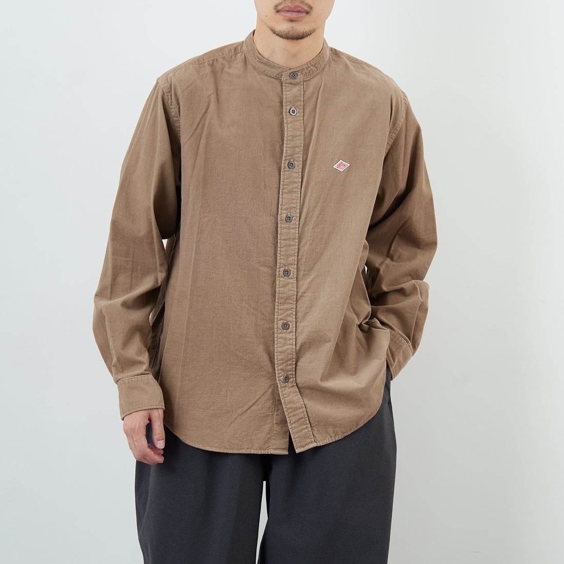 DANTON [ダントン] コーデュロイ バンドカラーシャツ [DT-B0291MCD