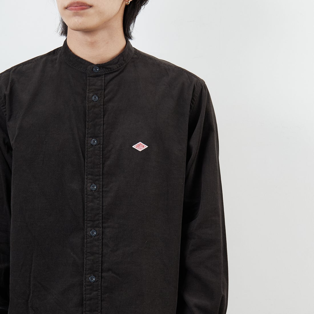 DANTON [ダントン] コーデュロイ バンドカラーシャツ [DT-B0291MCD