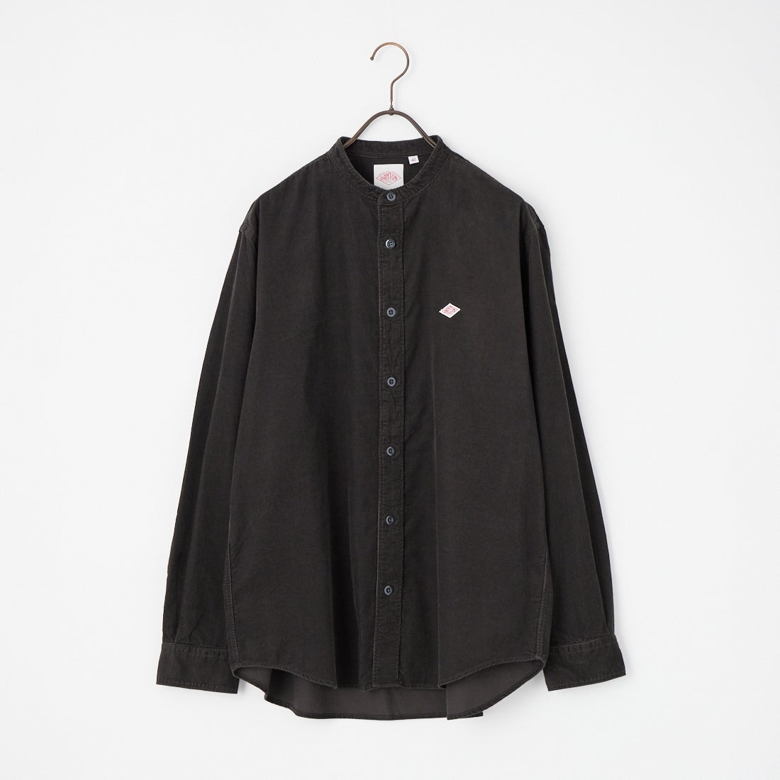 DANTON [ダントン] コーデュロイ バンドカラーシャツ [DT-B0291MCD] CHARCOAL