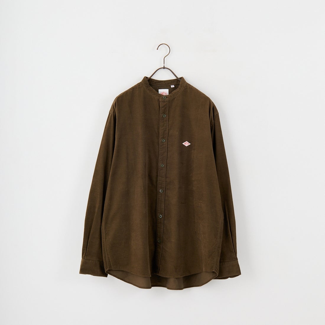 DANTON [ダントン] コーデュロイ バンドカラーシャツ [DT-B0291MCD] OLIVE