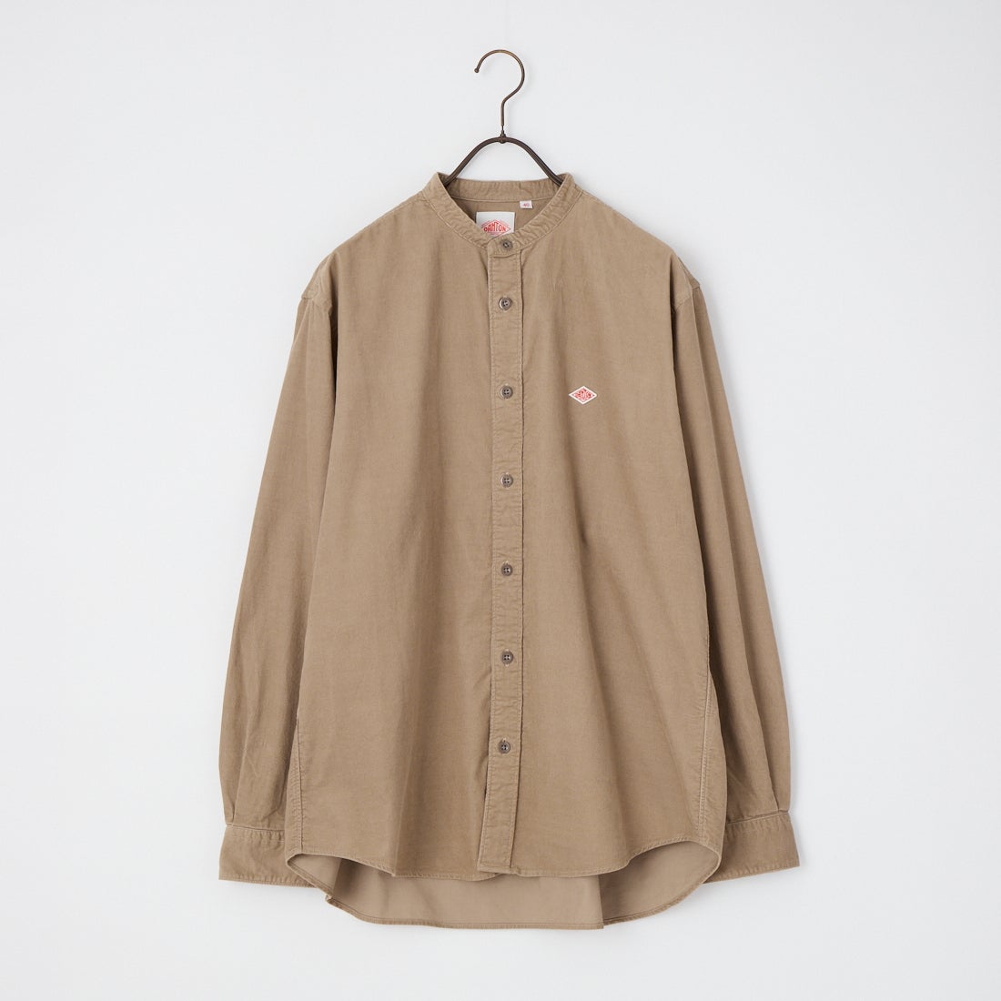 DANTON [ダントン] コーデュロイ バンドカラーシャツ [DT-B0291MCD] SAND BEIGE