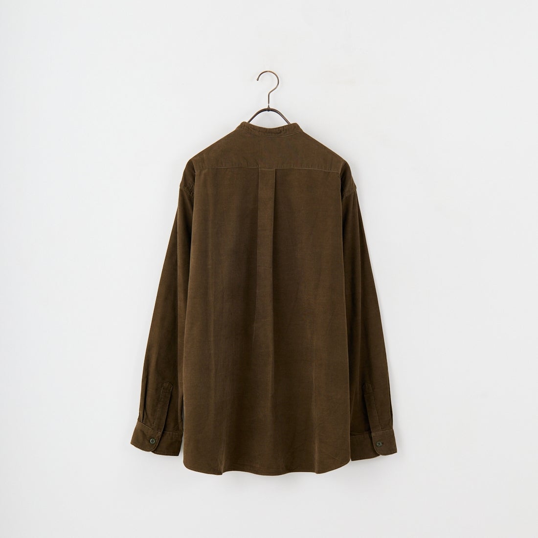 DANTON [ダントン] コーデュロイ バンドカラーシャツ [DT-B0291MCD] OLIVE