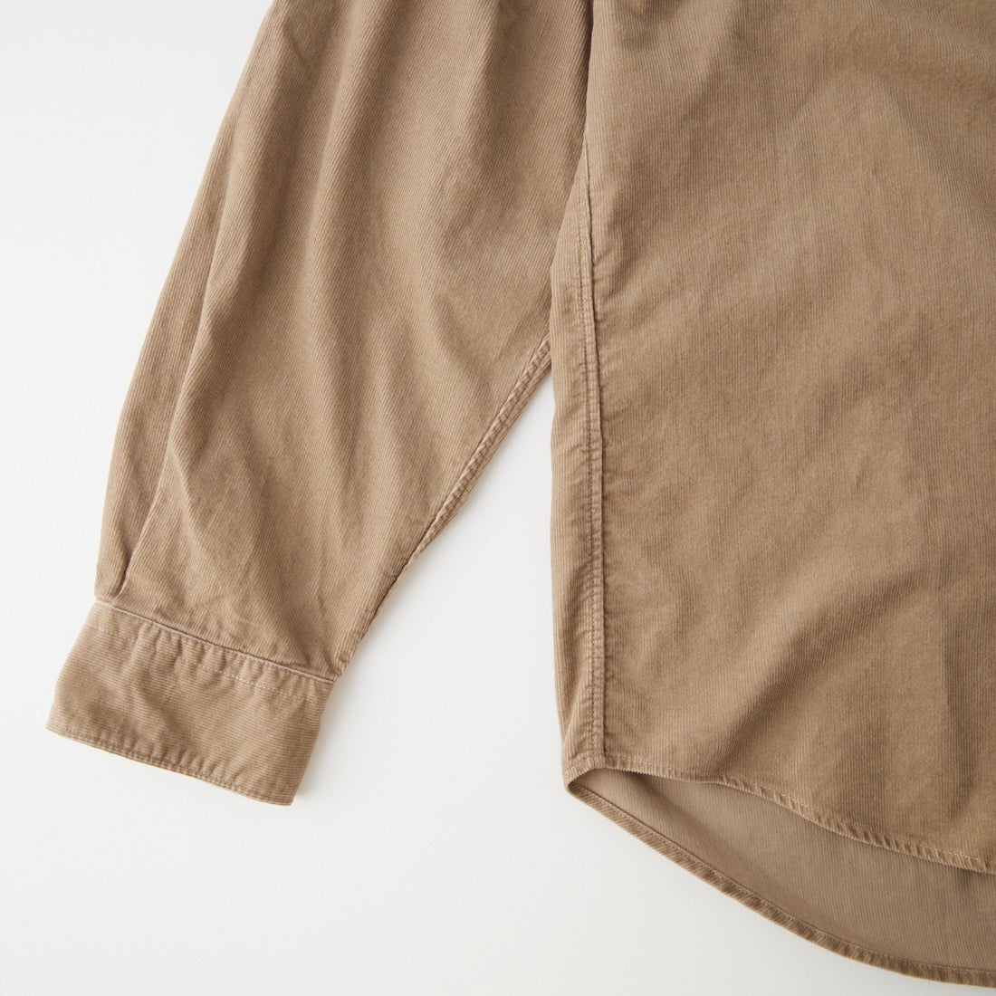 DANTON [ダントン] コーデュロイ バンドカラーシャツ [DT-B0291MCD] SAND BEIGE