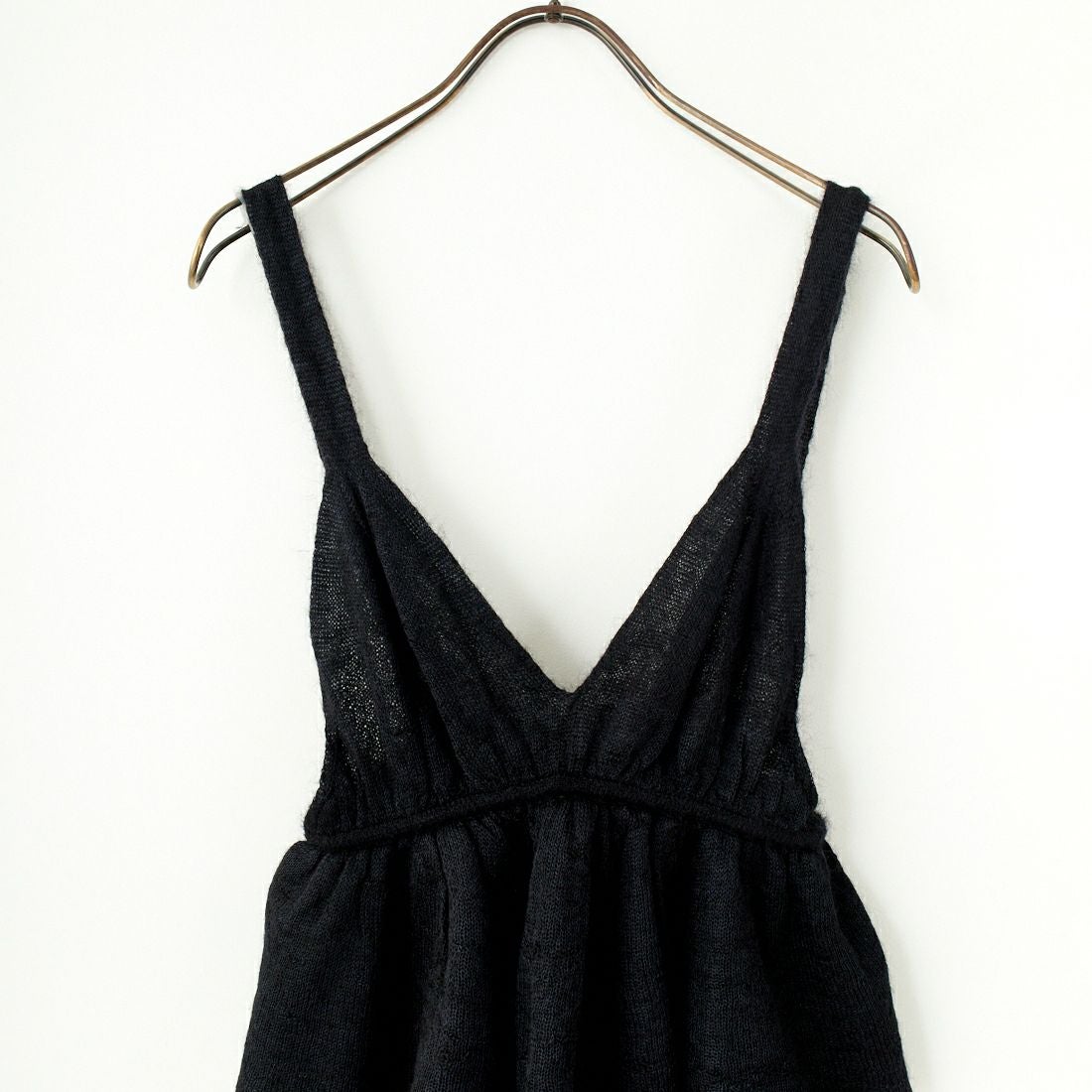 UNFIL [アンフィル] エクストラキッドモヘア&シルクキャミソールトップス [WFFL-UW102] BLACK