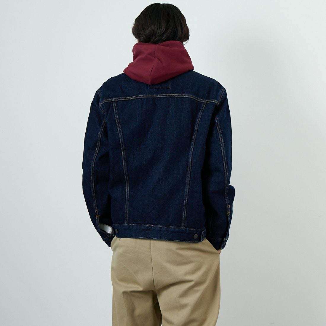 LEVI'S [リーバイス] トラッカージャケット [72334-01] 34 RINSE &&モデル身長：179cm 着用サイズ：L&&
