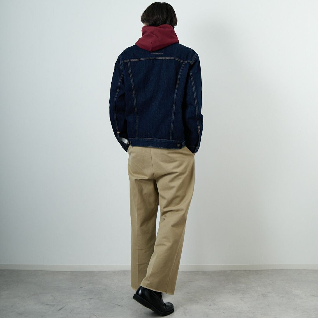 LEVI'S [リーバイス] トラッカージャケット [72334-01] 34 RINSE &&モデル身長：179cm 着用サイズ：L&&