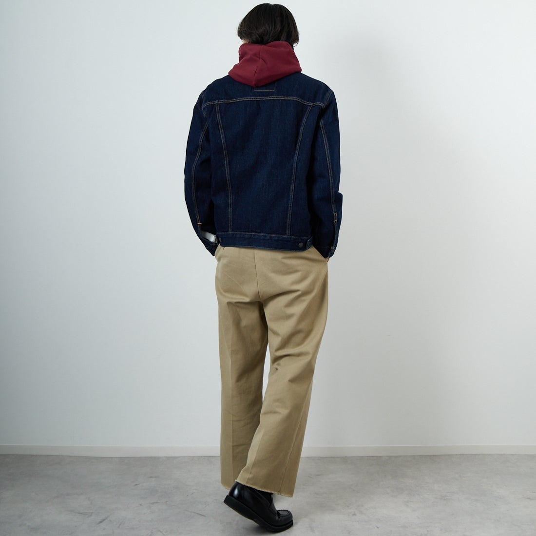 LEVI'S [リーバイス] トラッカージャケット [72334-01] 34 RINSE &&モデル身長：179cm 着用サイズ：L&&