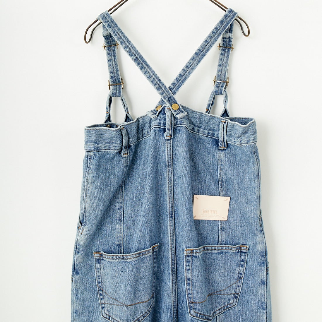 SOMETHING [サムシング] ダブルニーサロペット [SA1901] 94 L.BLUE