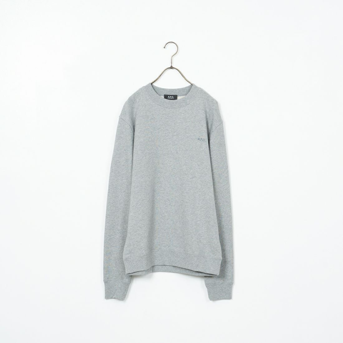 A.P.C. [アー・ペー・セー] ロゴ刺繍スウェット [APC-BRODE] 93 GRIS CH