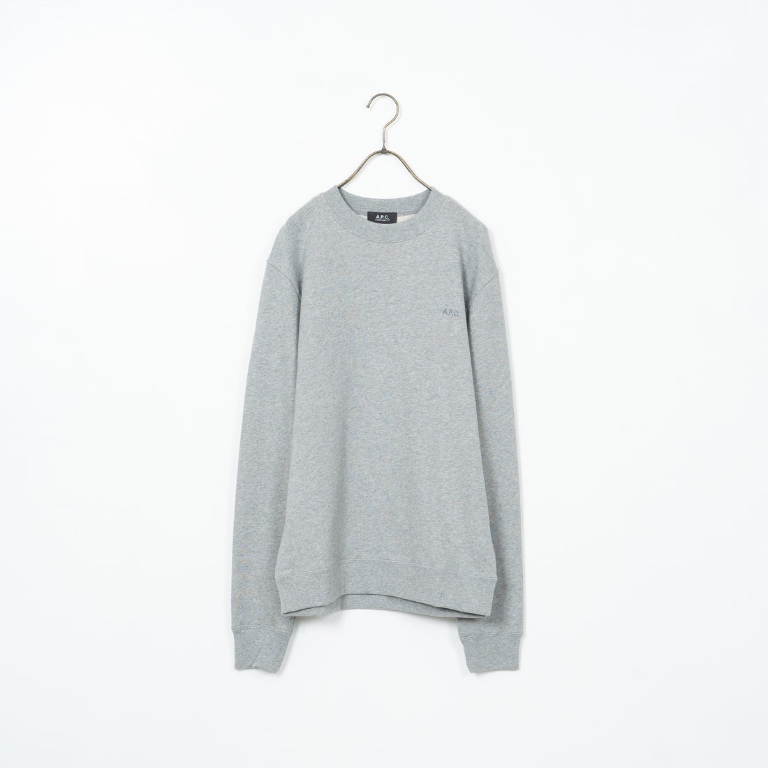 A.P.C. [アー・ペー・セー] ロゴ刺繍スウェット [APC-BRODE] 93 GRIS CH