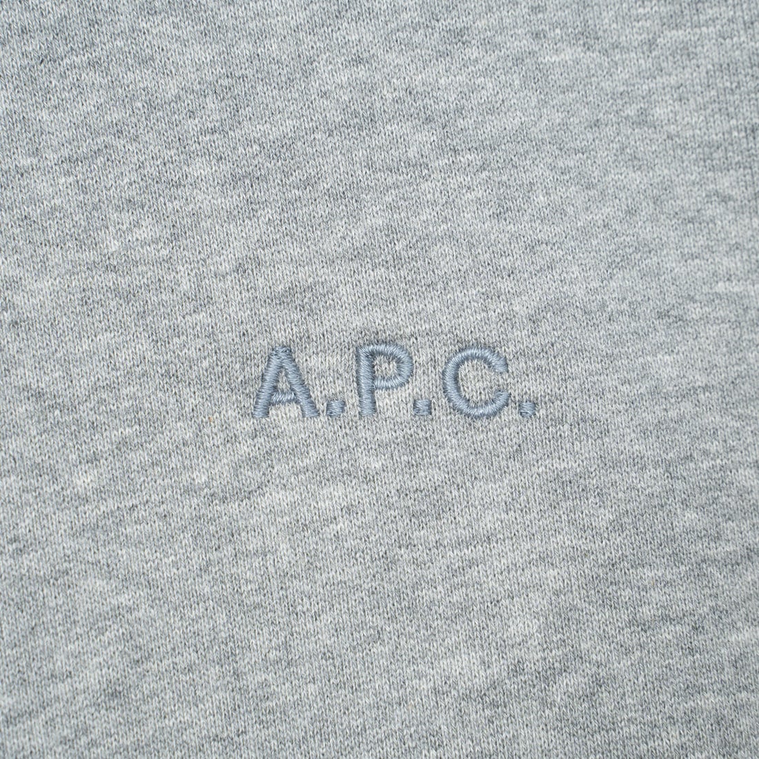 A.P.C. [アー・ペー・セー] ロゴ刺繍スウェット [APC-BRODE] 93 GRIS CH