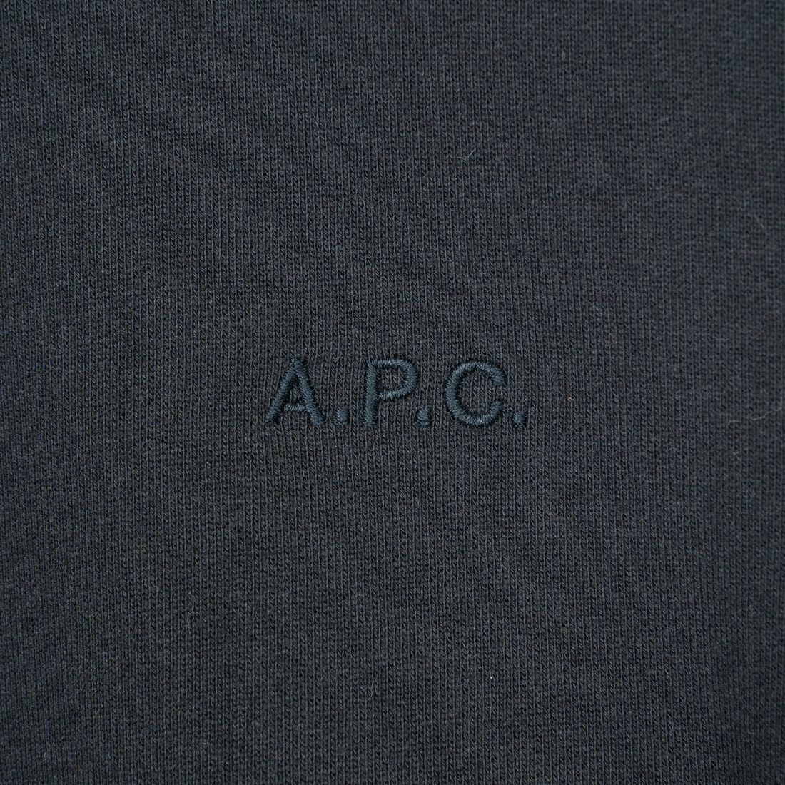 A.P.C. [アー・ペー・セー] ロゴ刺繍スウェット [APC-BRODE] 99 NOIR