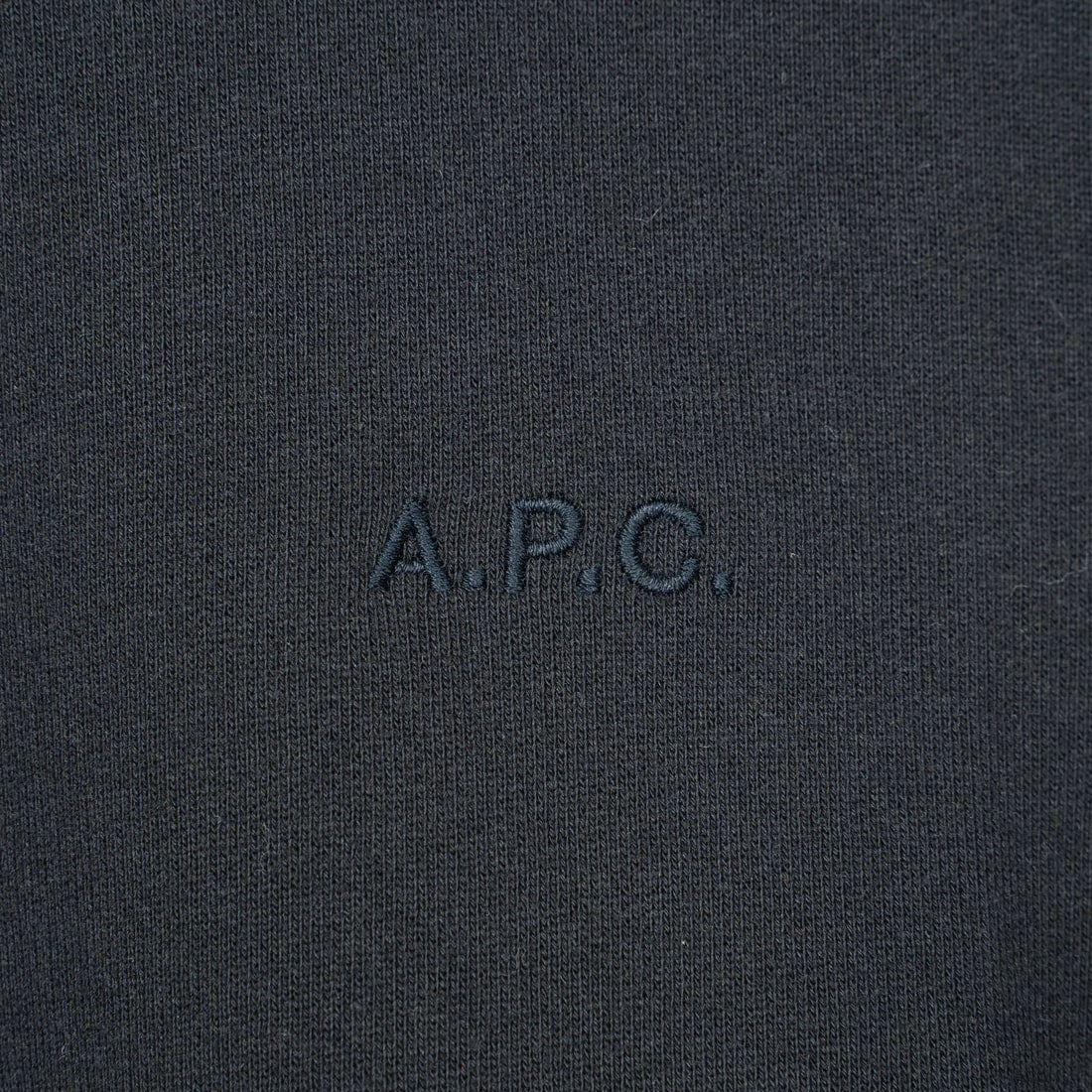 A.P.C. [アー・ペー・セー] ロゴ刺繍スウェット [APC-BRODE] 99 NOIR