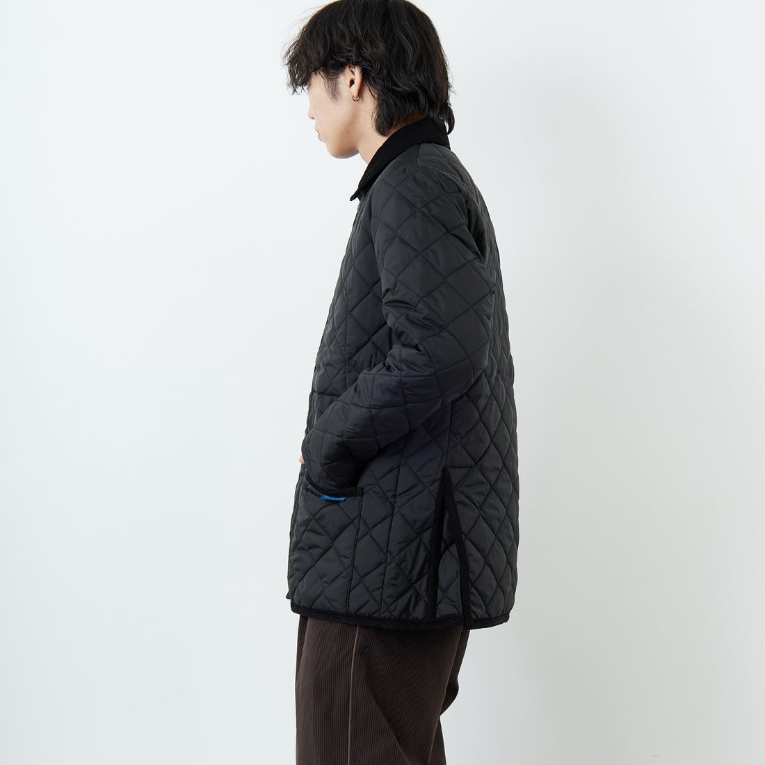 LAVENHAM [ラベンハム] Denham Mens 20 デンハム キルティングジャケット [SLJ9003] F44 SABLE &&モデル身長：179cm 着用サイズ：L&&