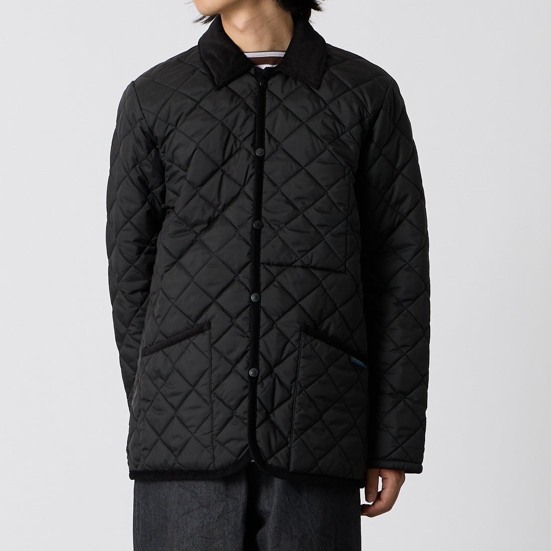 LAVENHAM [ラベンハム] Denham Mens 20 デンハム キルティングジャケット [SLJ9003] F44 SABLE &&モデル身長：175cm 着用サイズ：M&&