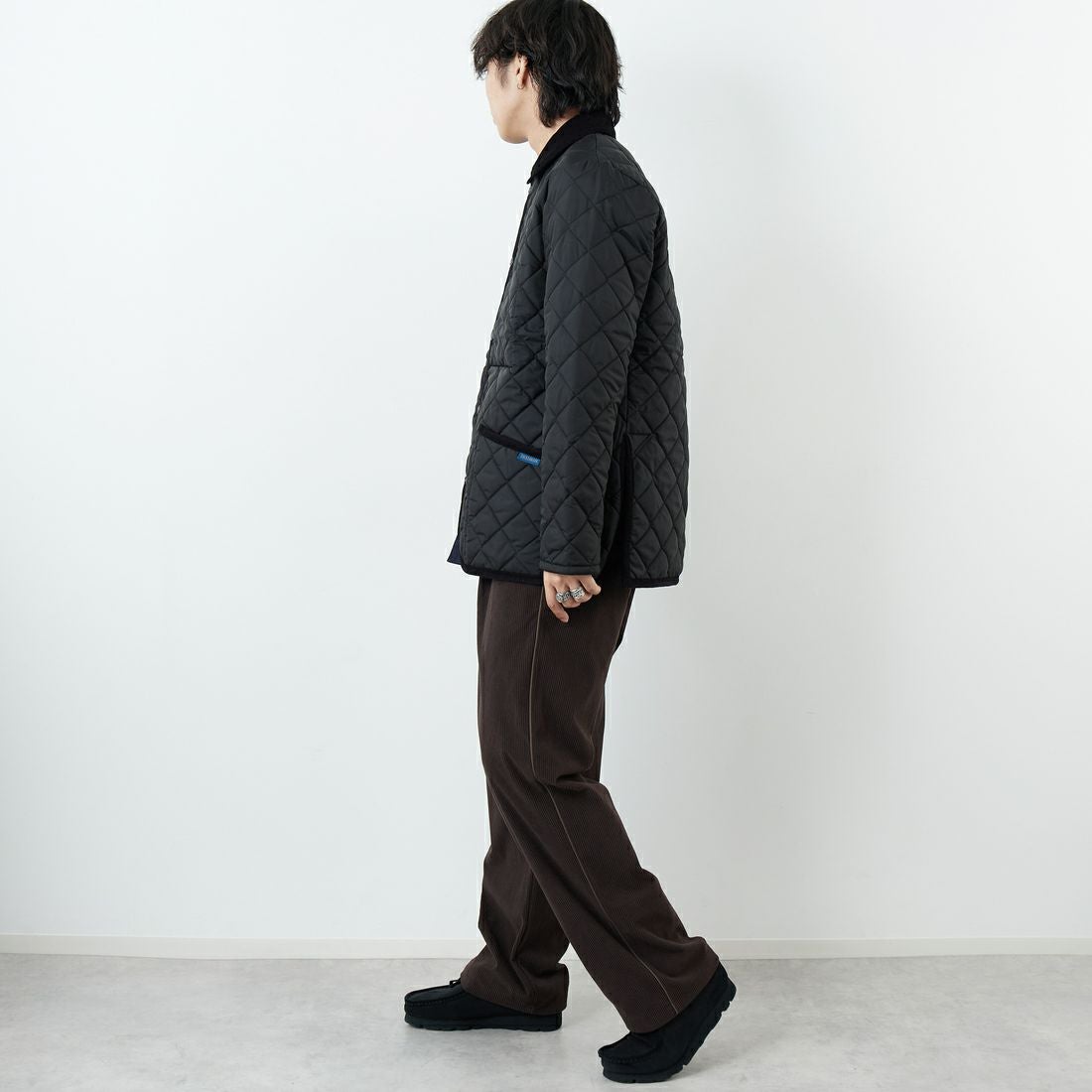 LAVENHAM [ラベンハム] Denham Mens 20 デンハム キルティングジャケット [SLJ9003] F44 SABLE &&モデル身長：179cm 着用サイズ：L&&