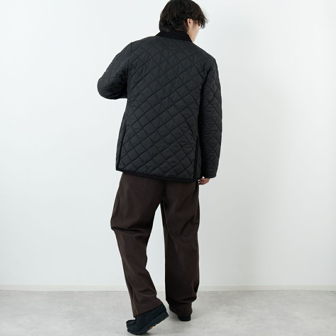 LAVENHAM [ラベンハム] Denham Mens 20 デンハム キルティングジャケット [SLJ9003] F44 SABLE &&モデル身長：179cm 着用サイズ：L&&