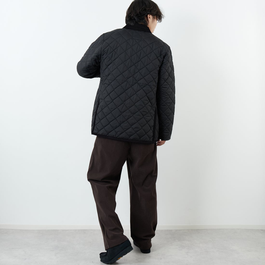 LAVENHAM [ラベンハム] Denham Mens 20 デンハム キルティングジャケット [SLJ9003] F44 SABLE &&モデル身長：179cm 着用サイズ：L&&