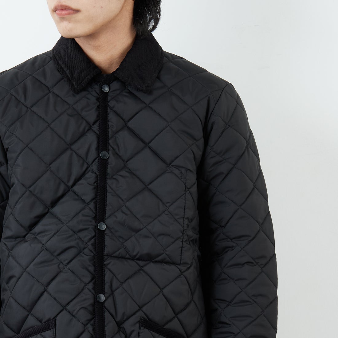 LAVENHAM [ラベンハム] Denham Mens 20 デンハム キルティングジャケット [SLJ9003] F44 SABLE &&モデル身長：179cm 着用サイズ：L&&