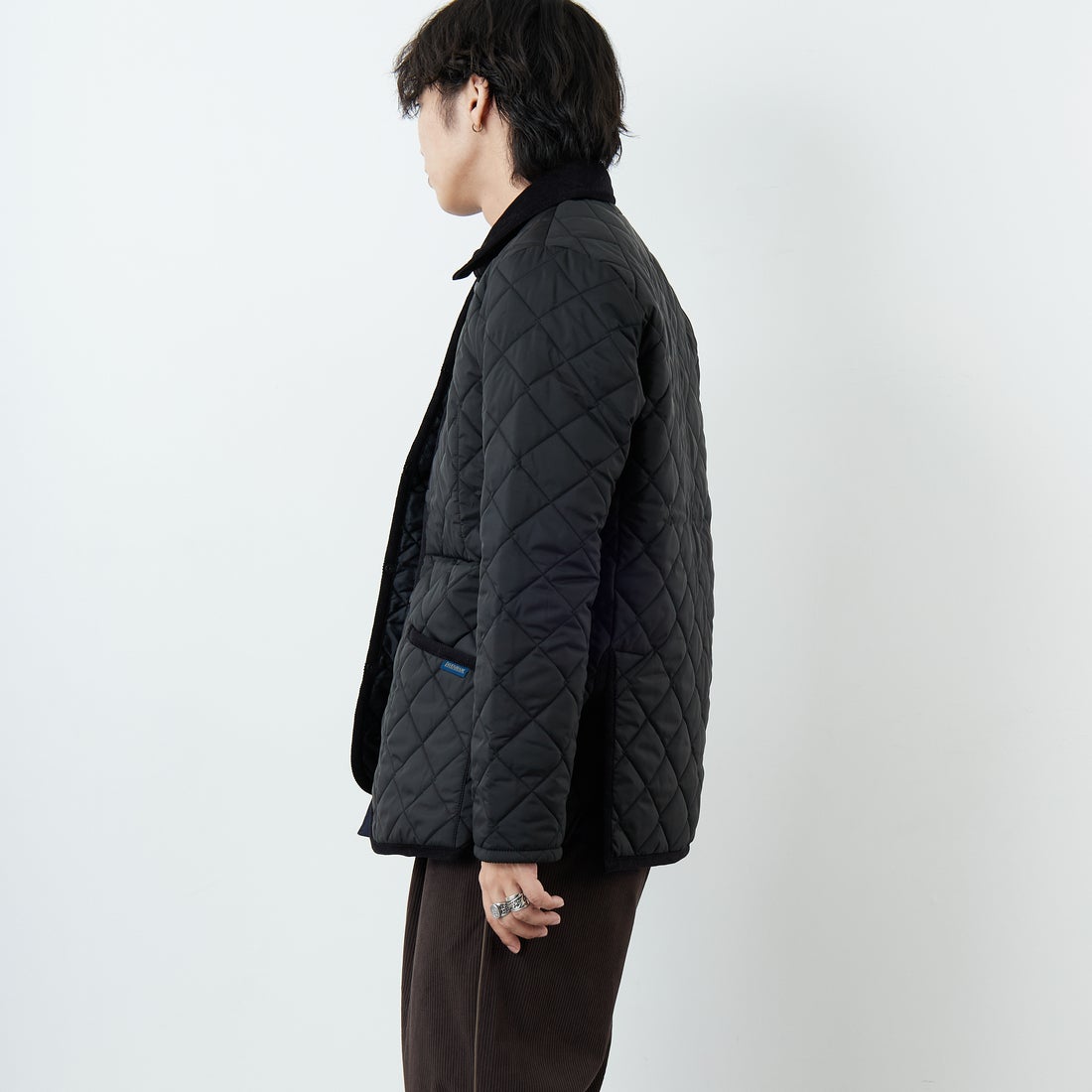 LAVENHAM [ラベンハム] Denham Mens 20 デンハム キルティングジャケット [SLJ9003] F44 SABLE &&モデル身長：179cm 着用サイズ：M&&