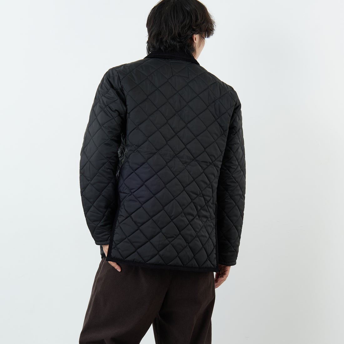 LAVENHAM [ラベンハム] Denham Mens 20 デンハム キルティングジャケット [SLJ9003] F44 SABLE &&モデル身長：179cm 着用サイズ：M&&